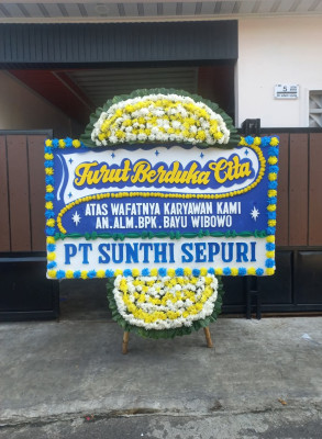 Papan Bunga Duka di Sukomoro